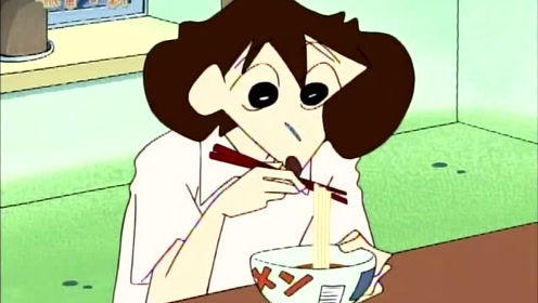 蜡笔小新-广志跟小葵发现小新他们在半夜吃东西