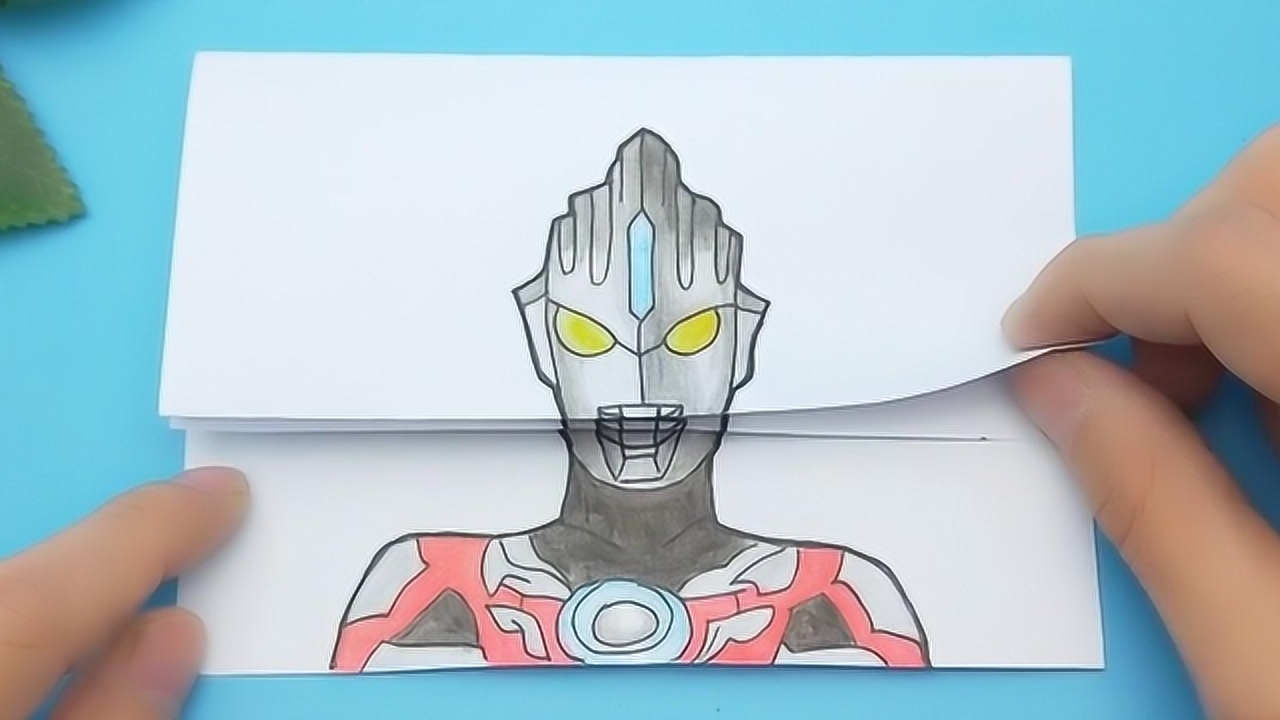 给欧布奥特曼手绘形态变脸,三次升级变换还很有帅气长相,太有趣