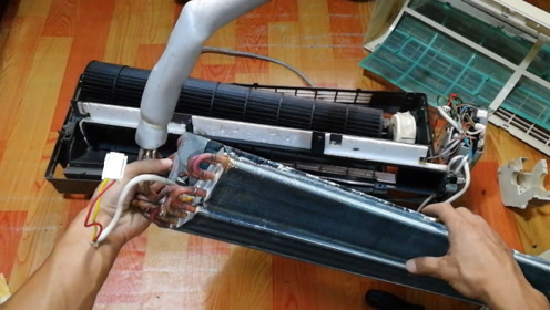 教你拆解步骤,想清洗维修的有福了0:04:21圆柱立式空调怎么