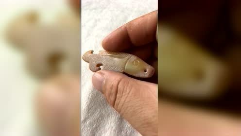 高古玉西周时期和田玉鱼符一枚