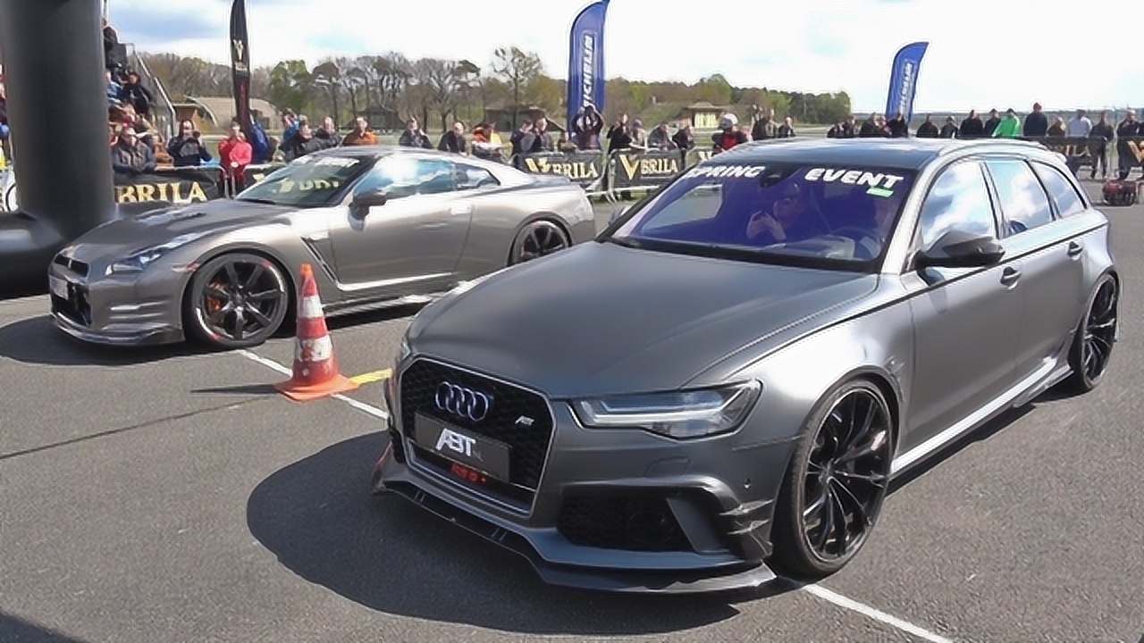 750匹马力奥迪rs6 vs 奔驰amg vs 日产gtr