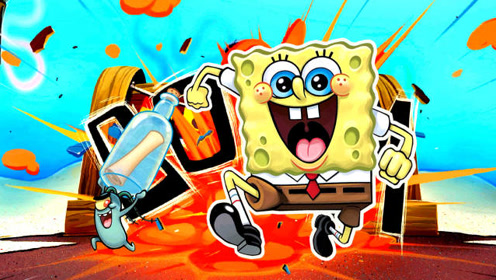 海绵宝宝蟹堡追击令:偷走秘方的痞老板,抓走了派大星!