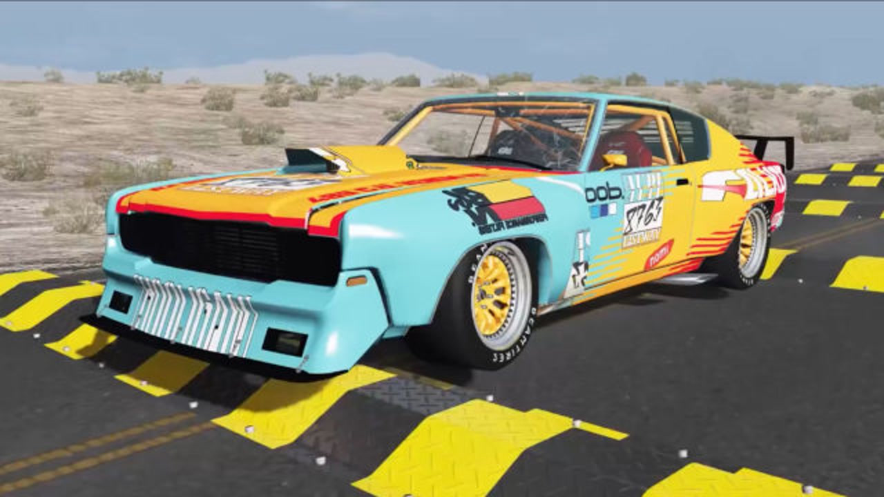 beamng:模拟各种小轿车开足马力挑战110条减速带,画面够酸爽