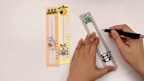 生活小技巧,diy手工制作创意卡通小尺子