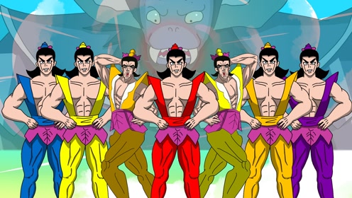 葫芦娃救爷爷,葫芦没太熟怎么办?这操作惊呆蝎子精!