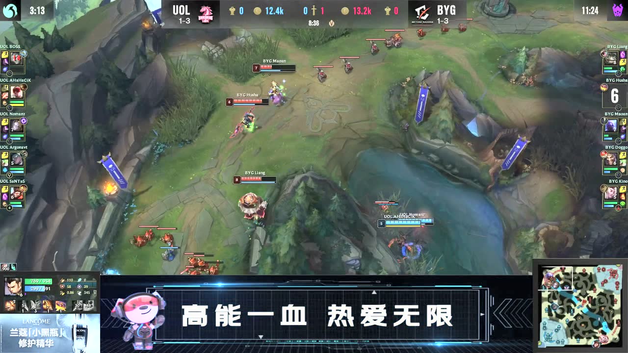 BYG三人越塔杰斯 Husha赵信轻松收下一血