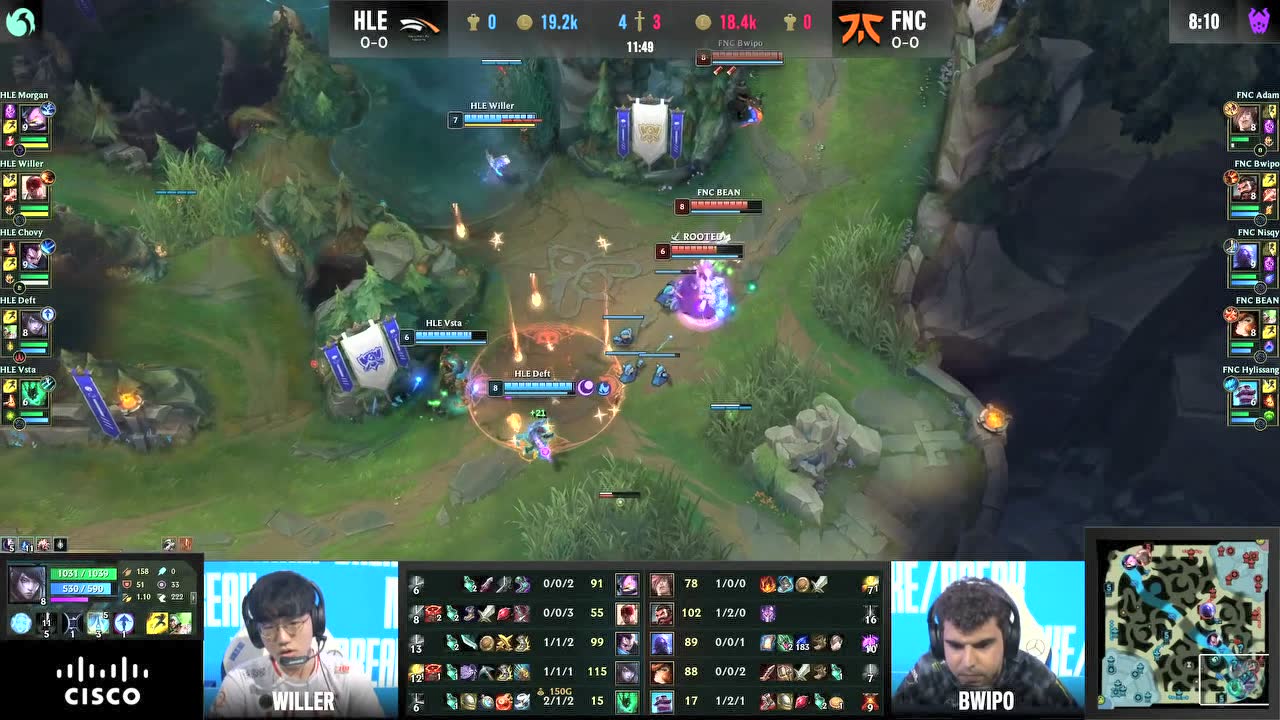 下路3V3双方TP大战 瑞兹落地成盒FNC阵亡两人