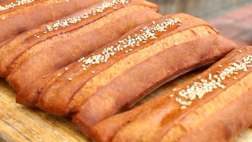 香香美食 带你吃奇特的糖稀麻糖