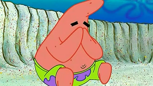 派大星考试失败掩面哭泣,海绵宝宝的回应既搞笑又可爱!