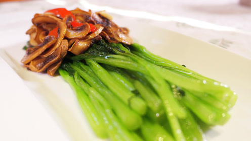 清新素菜口蘑炒菜心,美味又瘦身!