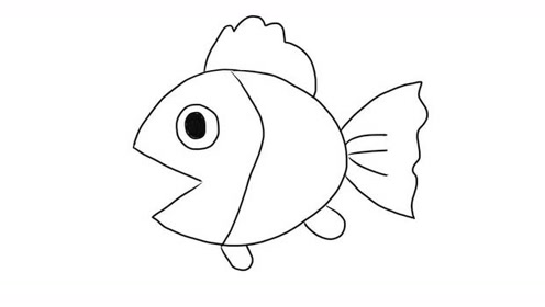 可爱的小鱼亲子绘画儿童简笔画视频 宝宝轻松学画画