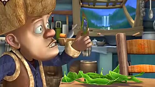 熊出没:光头强的桌子上面有很多吃的,这是从哪弄的