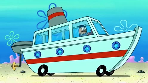 海绵宝宝:抠门蟹老板花高价买豪华旅行车,谁知竟是二手破车