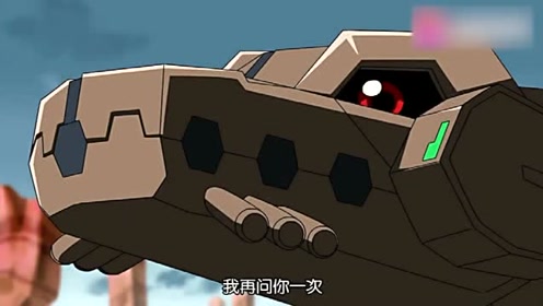 《数码宝贝》战舰龙兽遭到电子龙兽跟魔像兽的攻击!