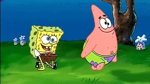 海绵宝和派大星走路姿势好酷,一般耍帅的人走不出这种魔鬼的步伐