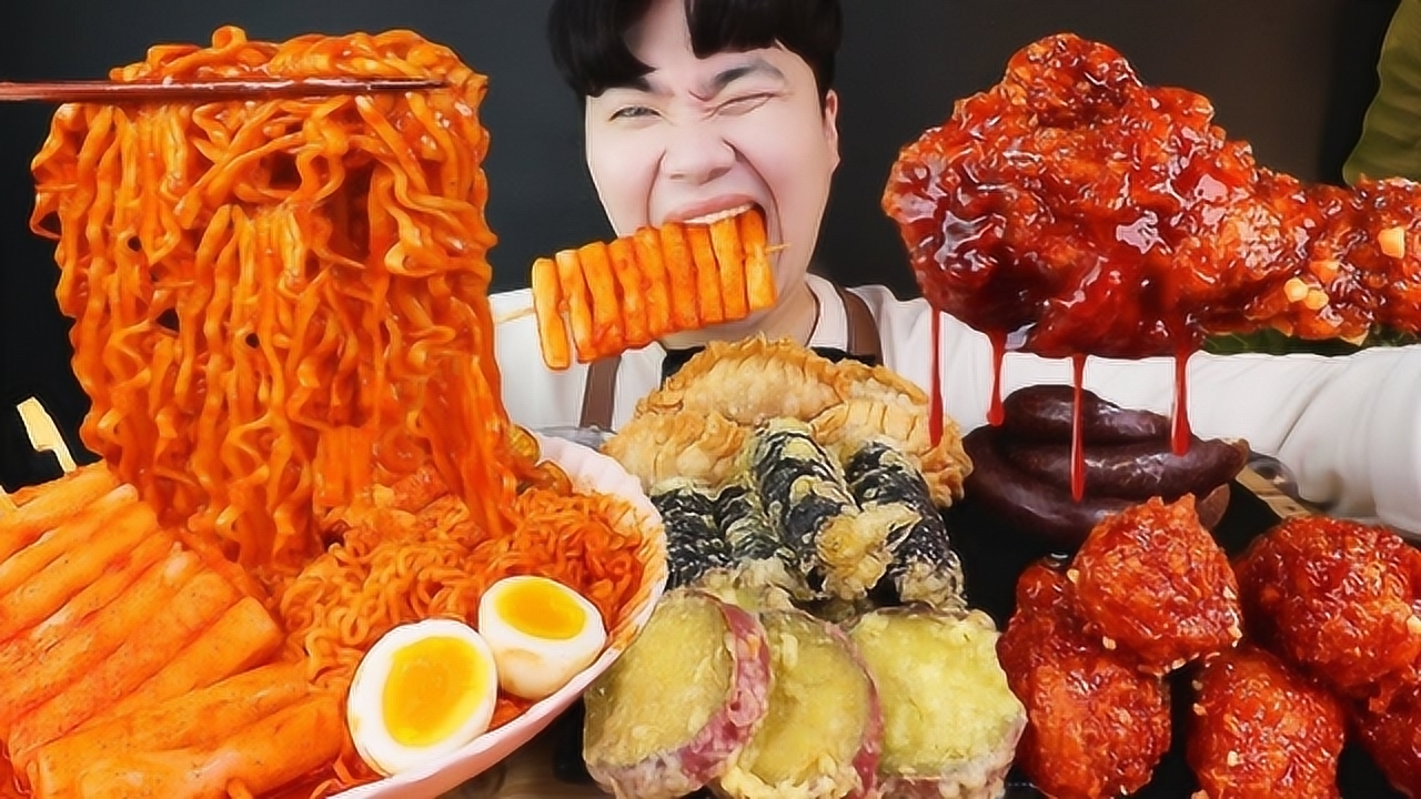 盘点大胃王吃极品美食,吃的满头大汗狼吞虎咽,直呼过瘾满足