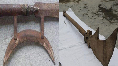 关羽墓出土诡异方天画戟,被4根铁链牢牢锁住!专家:传说是真的