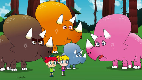 拯救叮叮妈妈 下&nbsp;三角龙的逆袭,引导宝宝学互助的恐龙动画