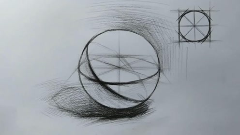 梅哥哥 石膏几何 球体 结构素描-常速版