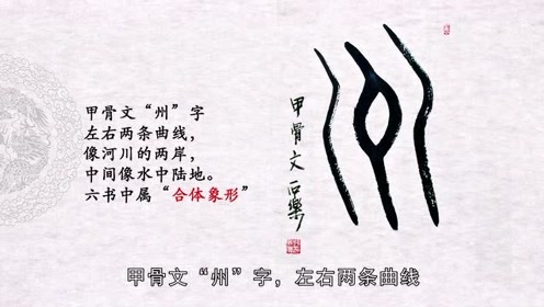 第12天 甲骨文"州"字的写法
