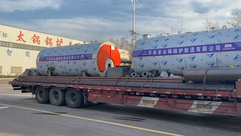 6吨蒸汽锅炉,10吨蒸汽锅炉装车发货咯,燃气蒸汽锅炉设备