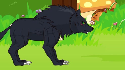 狼王变身把坏人赶跑,小老虎天真的以为是红狼来过了