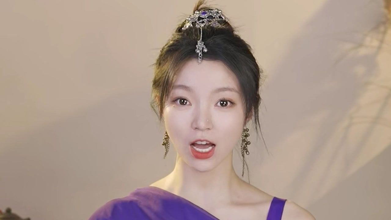 小潘潘翻唱《达坂城的姑娘》太好听了,最后的表情,千万别截!