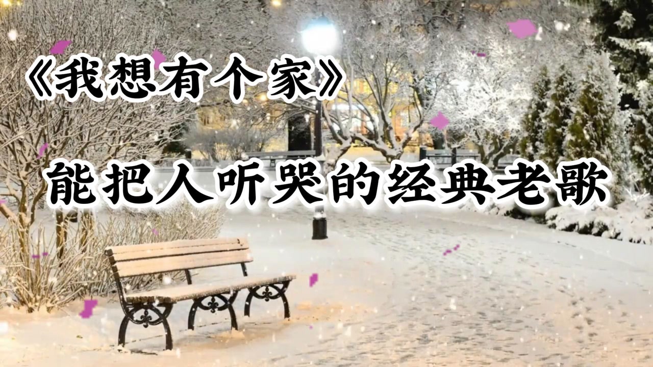 潘美辰的一首我想有个家唱哭多少人太触动内心了