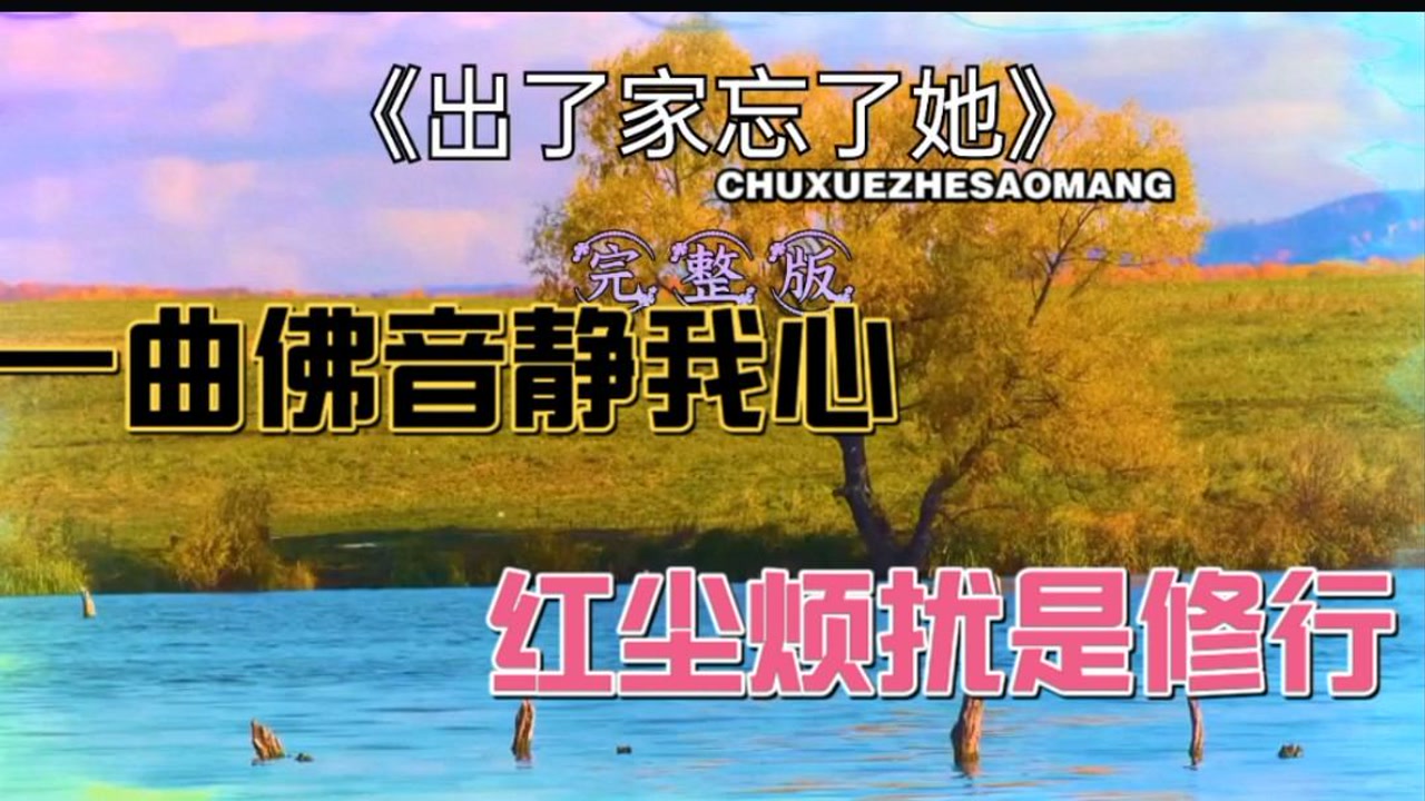 除了家,忘了她,听木鱼声声在敲打……#音乐 #翻唱 #出了家忘了他