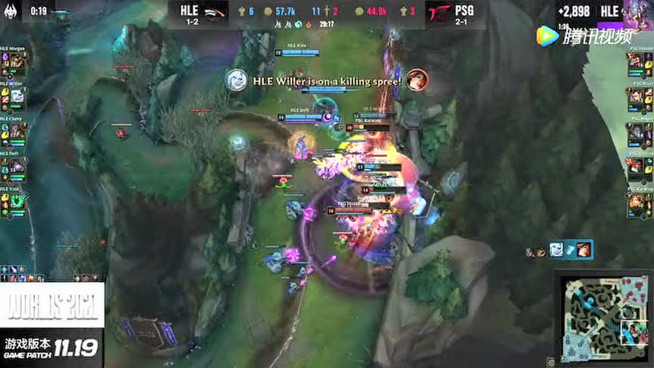 Morgan战神鳄鱼顶住五人 HLE无解运营轻松拿下胜利