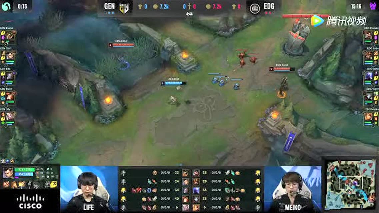 BDD发条迷之走位 jiejie皇子EQ闪助瑞兹拿下一血