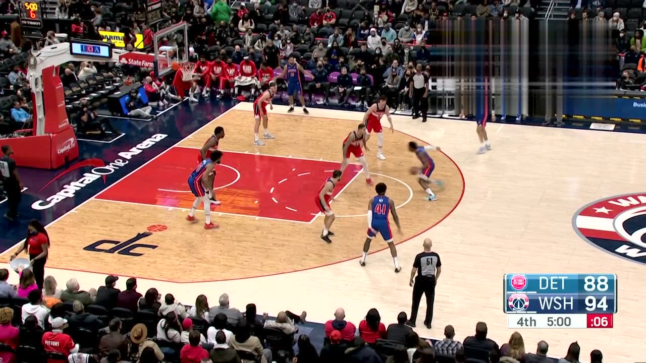 【球星】库兹马vs活塞集锦 全场23+7第三节独揽17分