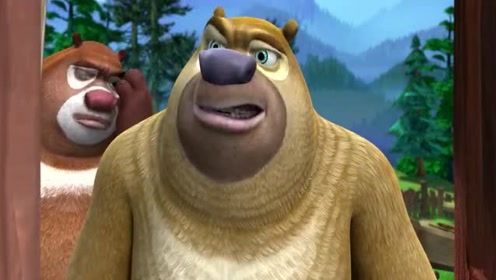 熊出没 熊二假扮小红光头强的女朋友!