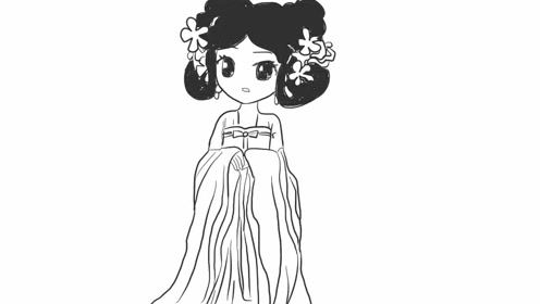 卡通版武则天育儿早教简笔画 儿童轻松学画画