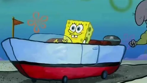 海绵宝宝:海绵宝宝在学习开船,他能不能学会呢