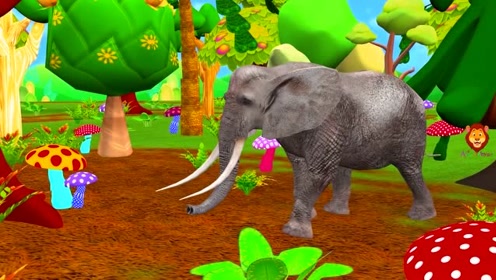 一家三口去动物园 看见了好多动物 也听见动物们有趣的声音