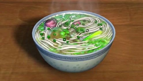 熊大熊二给光头强做了香喷喷的葱花面,这下光头强的感冒好多了