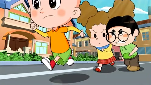 大头儿子跑步比赛本想跑一段就不跑了,他又想得到神秘大奖