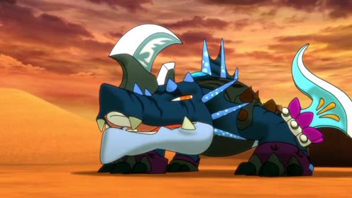 斗龙战士:好嚣张的暴龙!巨鳄霸龙我要再次消灭你,不自量力来吧