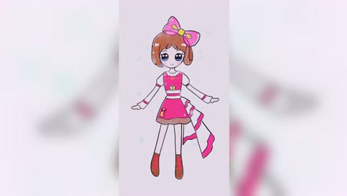 画叶罗丽简笔画卡通菲灵仙子