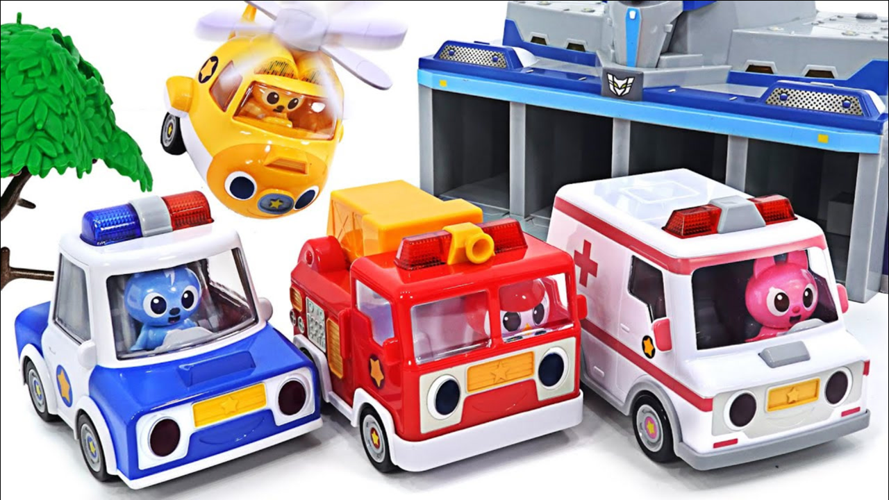 迷你特战队终极救援! 警车,救护车,消防车和直升机全体出动!