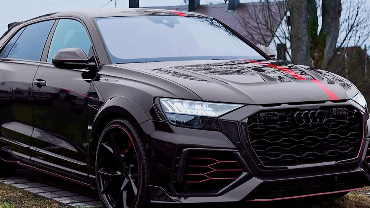 奥迪rsq8迈莎锐套件上车效果,太帅了