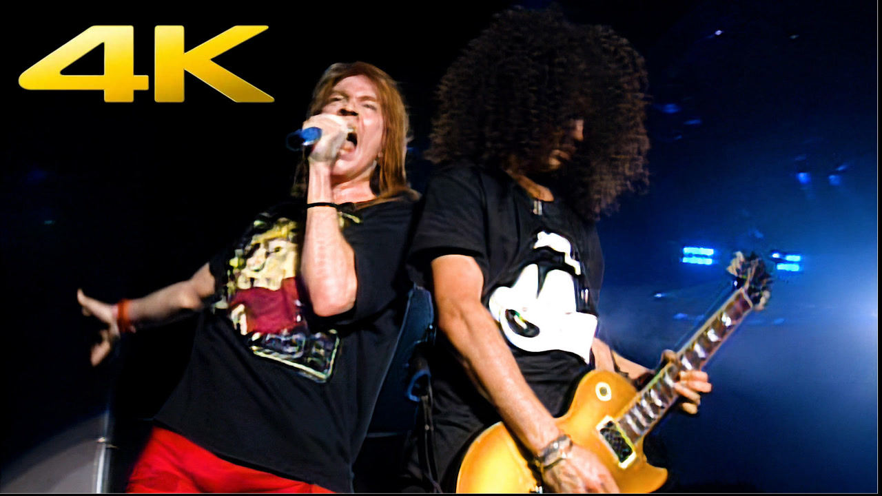 【4k修复】枪花乐队《dont cry》经典现场 live in tokyo 1992 中英