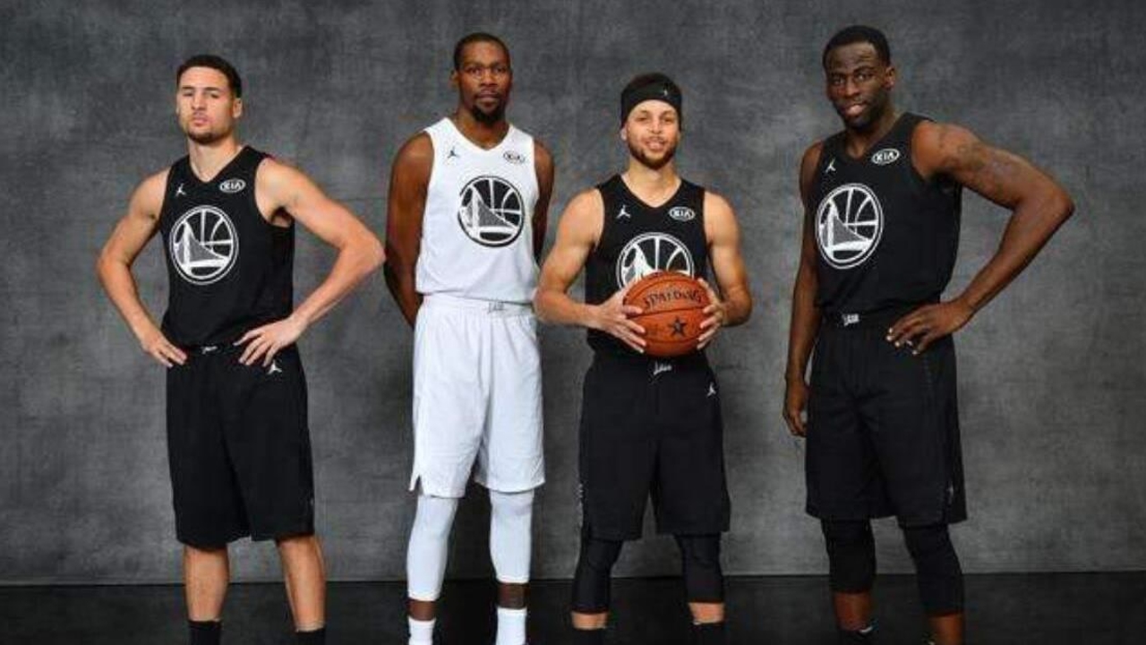 重温18年勇士四巨头全明星集锦 水花三分如雨阿杜锁死库里