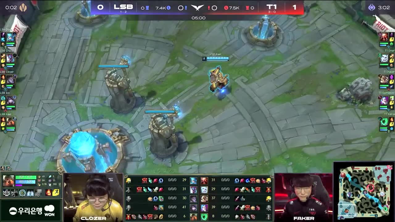 【回放】2022LCK春季赛W2D5 LSB vs T1 第二局