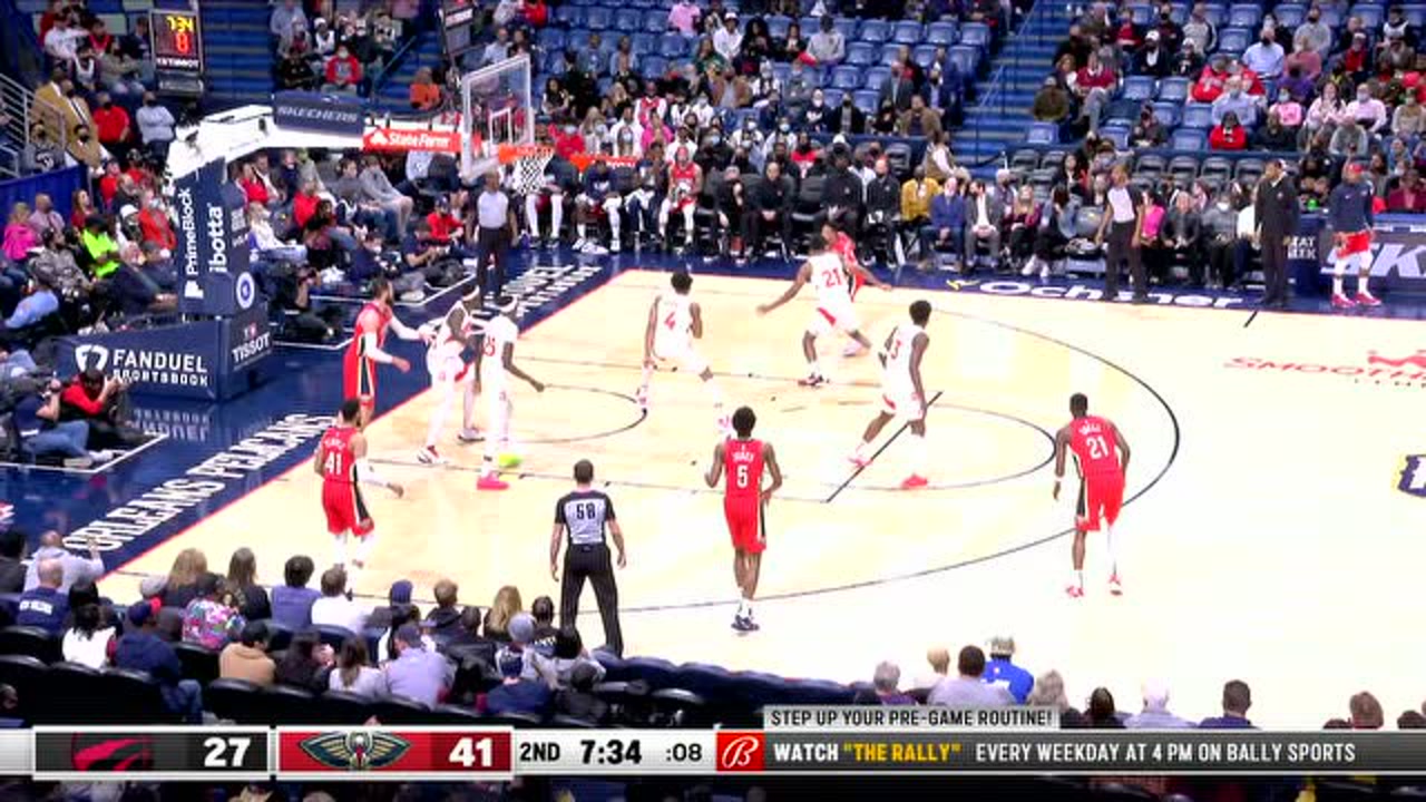 【原声】猛龙90-120鹈鹕 麦科勒姆23+5率队大胜猛龙结束2连败