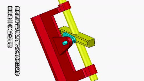 带斜直槽双移动副机构