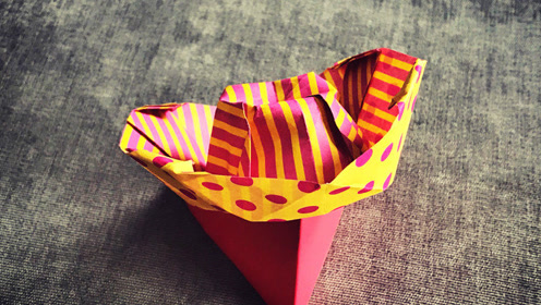 夏日炎炎 来顶牛仔帽折纸 遮遮阳光不错!