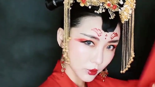 《山海经》朱雀妆,纯正古风超美艳