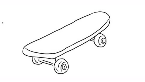 滑板幼儿亲子简笔画 宝宝轻松学画画